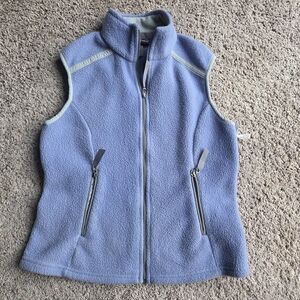 Patagonia Light Lavendar Purple Fleece Vest Zip Up Made In Usa Outdoor Hiking